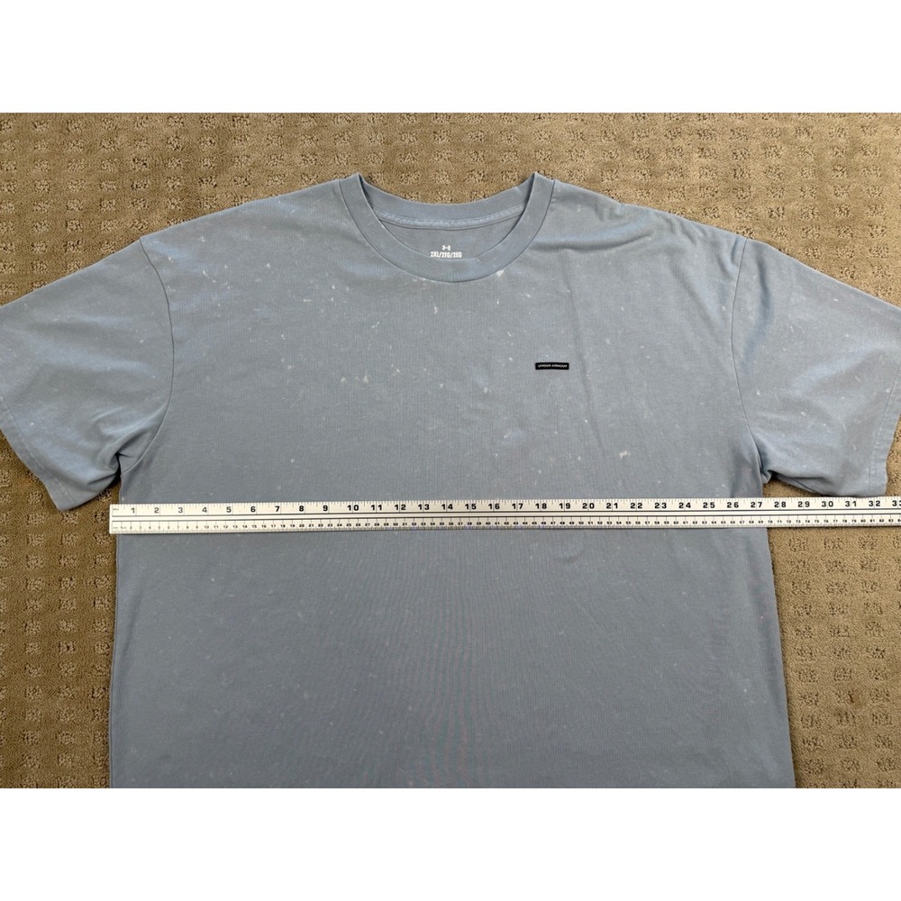 Men's Under Armour 2XL Loose T-Shirt with bleach splatter design #1105 - Picture 9 of 16